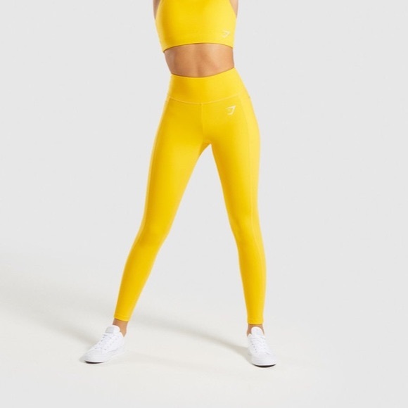 Gymshark Pants - NWT Gymshark 2.0 Dreamy Leggings Citrus Yellow